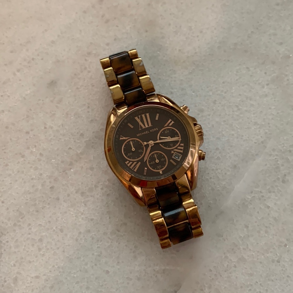 Michael Kors tortoise shell watch (Box included)